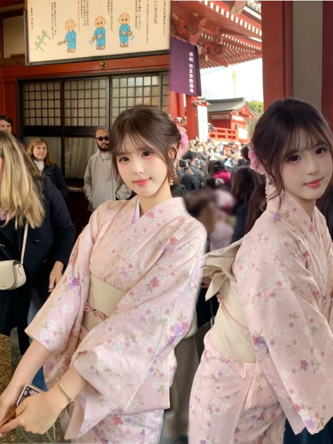 Ethnic Fashion Girls - Traditioneller japanischer Kimono-Stil Fotografie-Kostüm für Mädchen