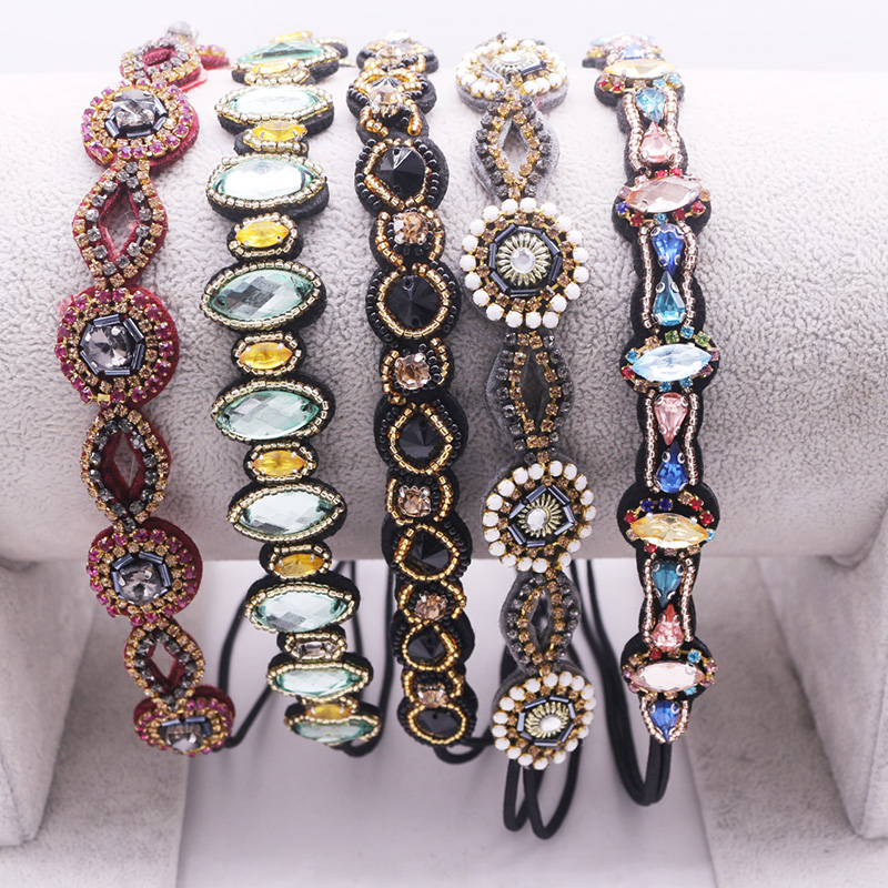 Ethnic Fashion Girls - Ethnische Glas Perlen Handgemachte Stirnband Perle