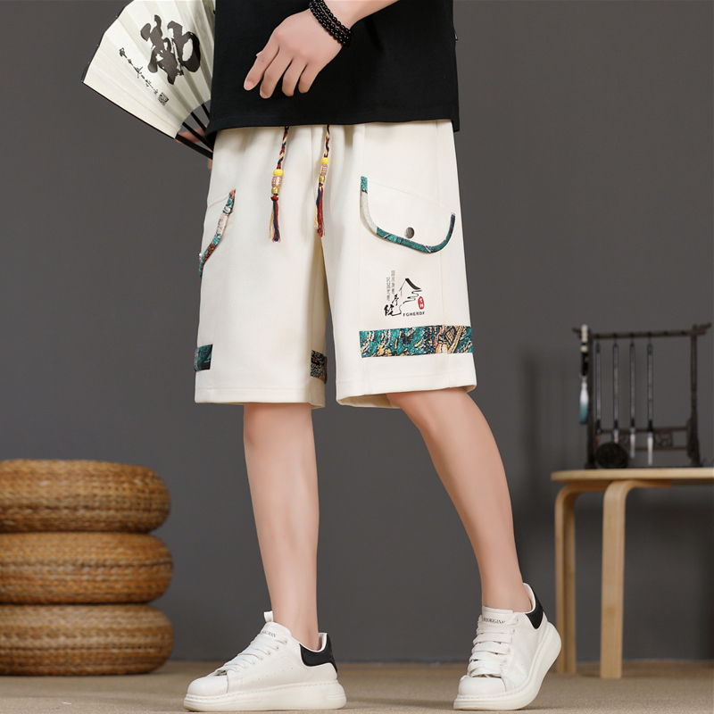 Urban Ethnic Fashion - Eisseide Herren-Shorts 2025 – Neue Sommer-Freizeithose