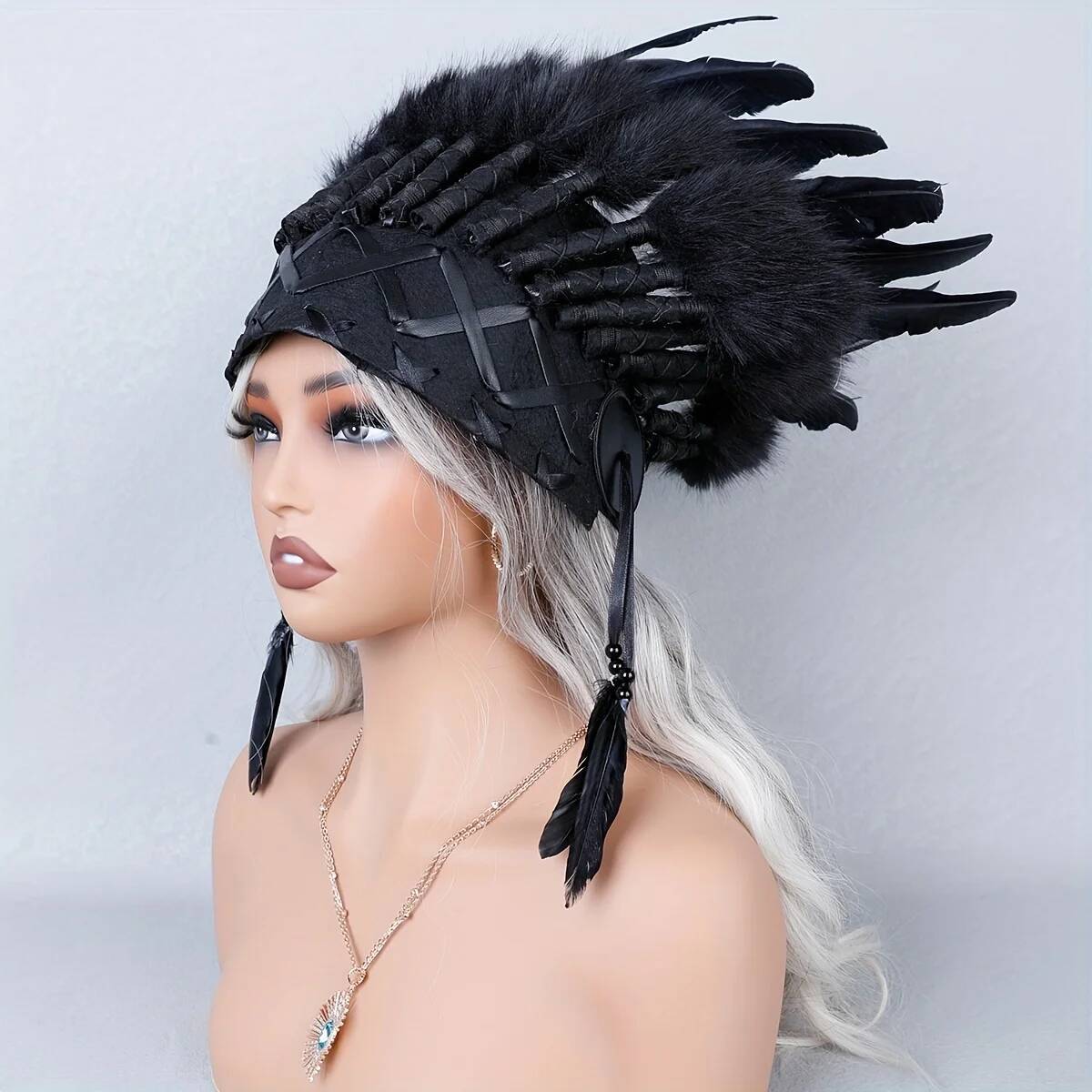 Ethnic Fashion Runway - Stirnband im Y2K-Stil, Haarband für Bühnenauftritte,