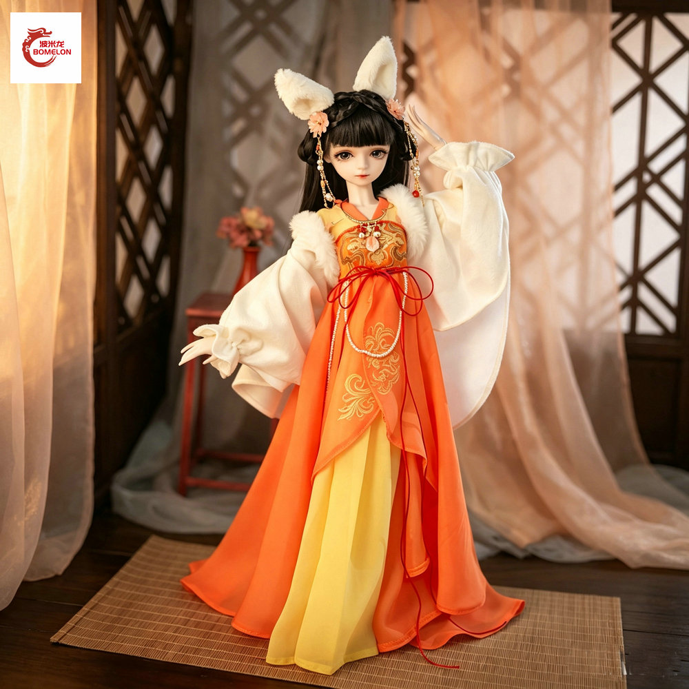 Ethnic Fashion Girls - Handgefertigte 1/3 BJD Puppen Komplettset Große