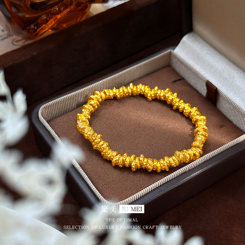 Ethnic Fashion Store - 9999 24K Echtgold-Armband im gleichen Stil