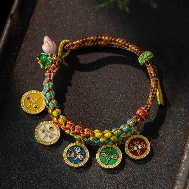 Ethnic Fashion Way - Handgemachte tibetische Armband bunte Seil Hand