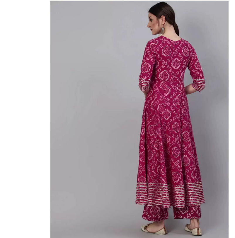 Indisches Reines Baumwoll-Set  – Salwar Kameez Set Bewertung und Preis