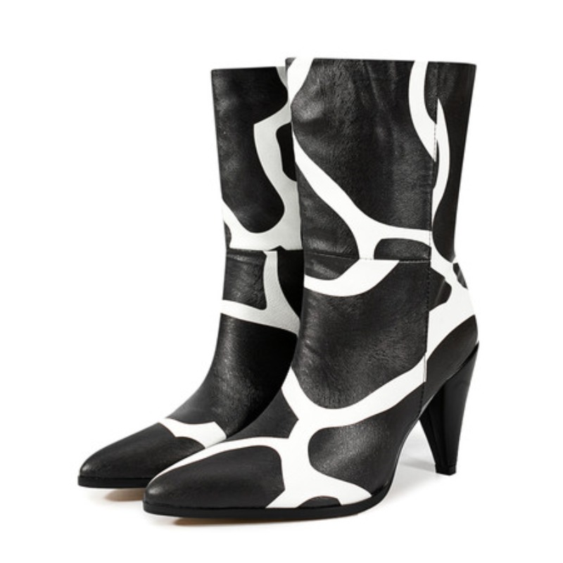 Bicolor Spike Heels Pull On Fa – Ethnic Fashion Runway Bewertung und Preis