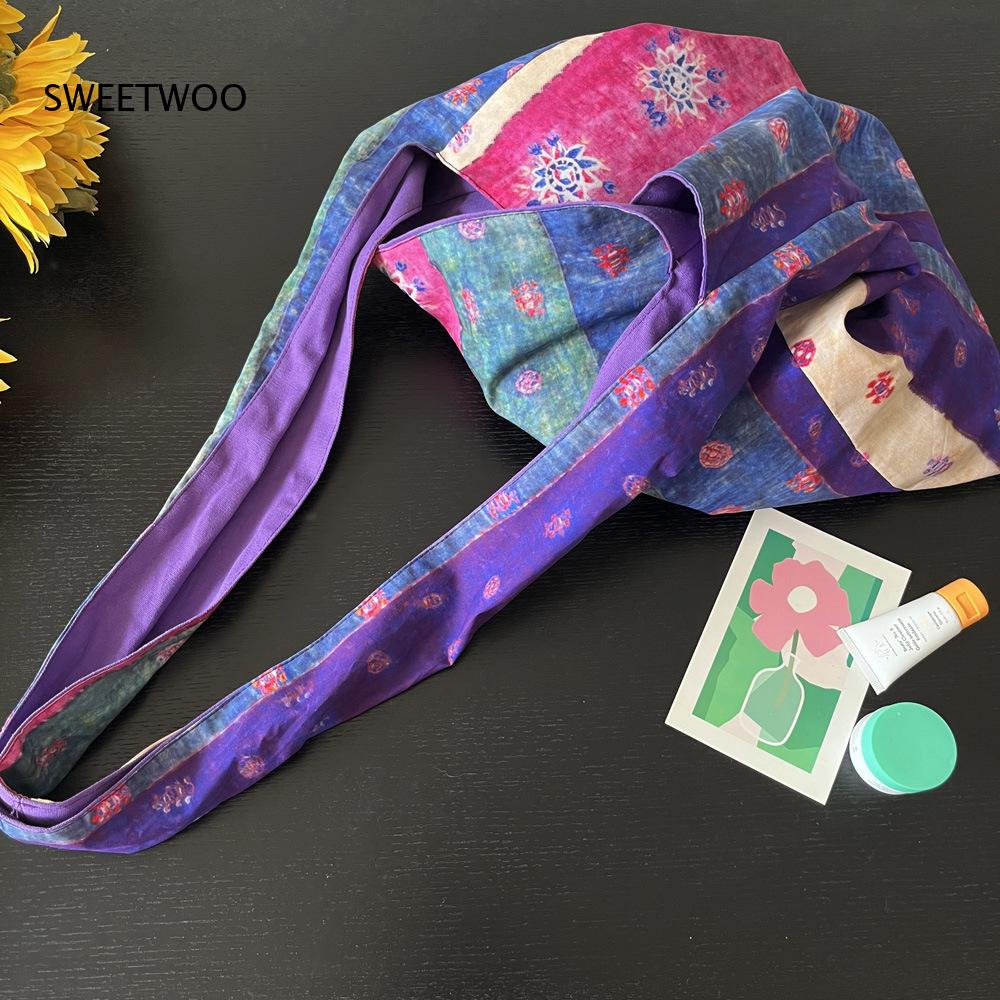 Lila Patchwork Ethnische Strei – Ethnic Fashion Way Bewertung und Preis