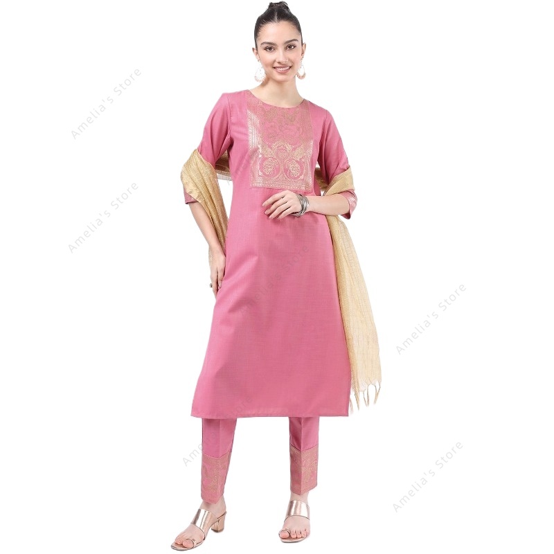 Indisches/pakistanisches rosaf – Salwar Kameez Set Bewertung und Preis