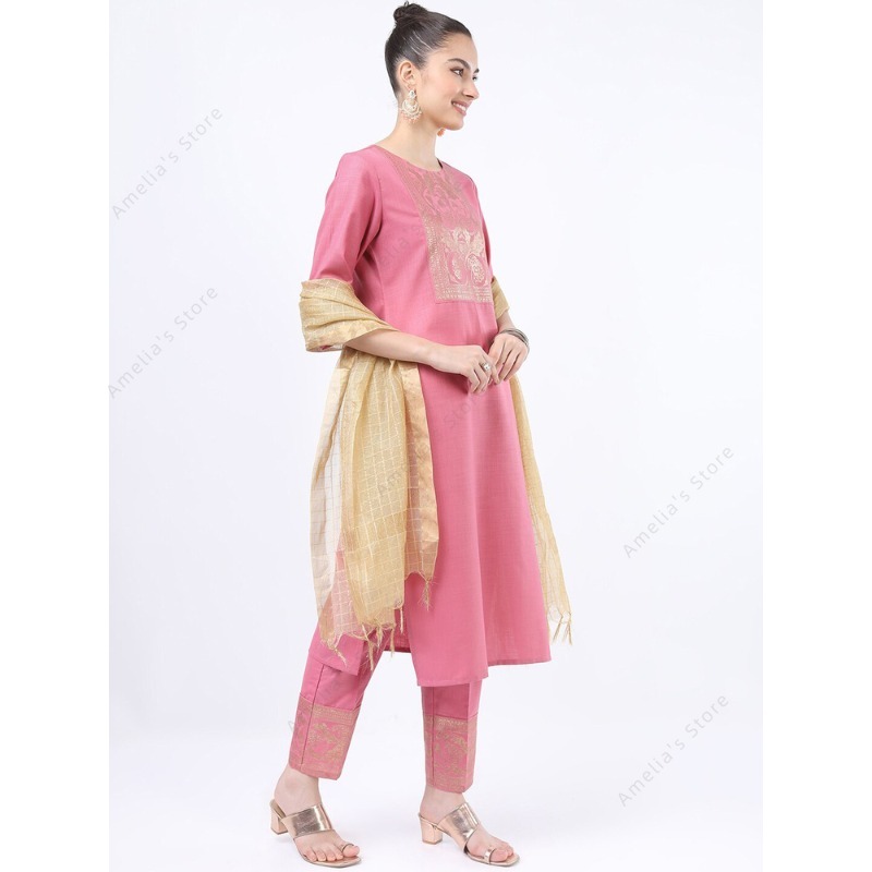Indisches/pakistanisches rosaf – Salwar Kameez Set Bewertung und Preis